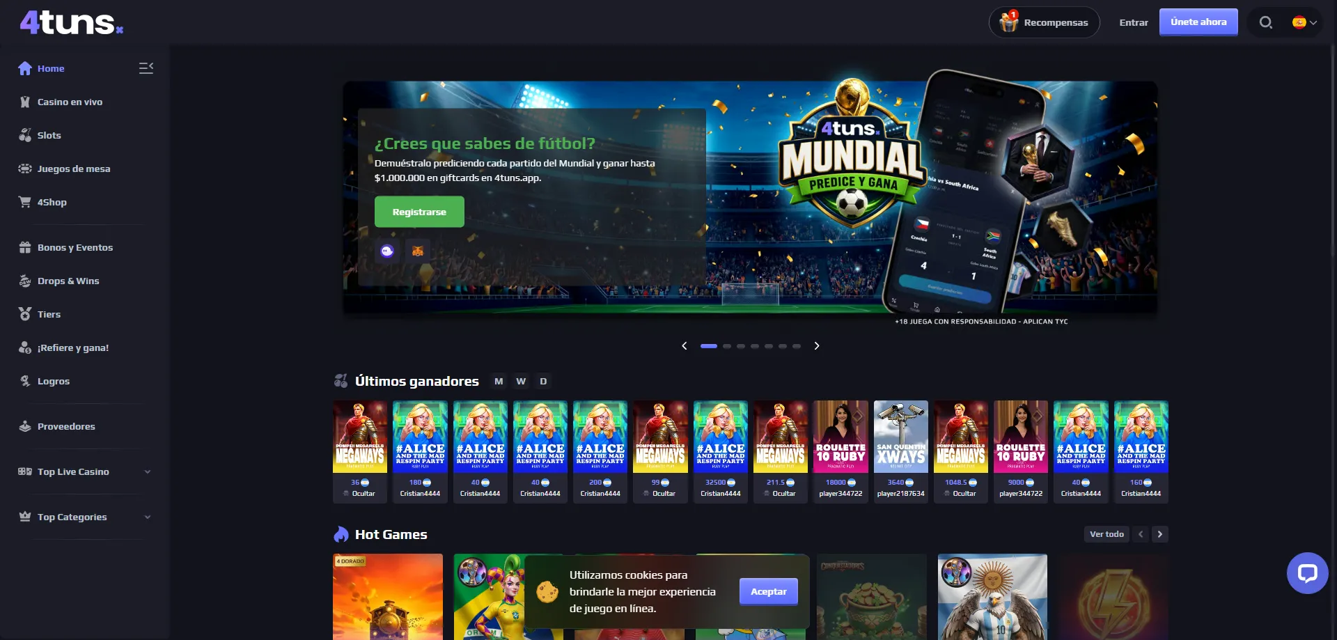 4tuns Casino Chile &ndash; resumen de la plataforma y sus caracter&iacute;sticas principales